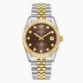 DORADO Two Tone Timeless Watch - Chocolate