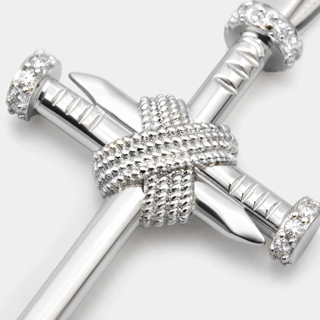 Nail Cross Pendant (Silver)