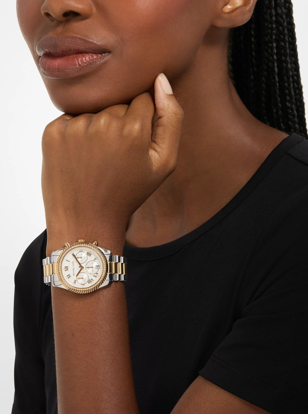 Lexington Pavé Two-Tone Watch