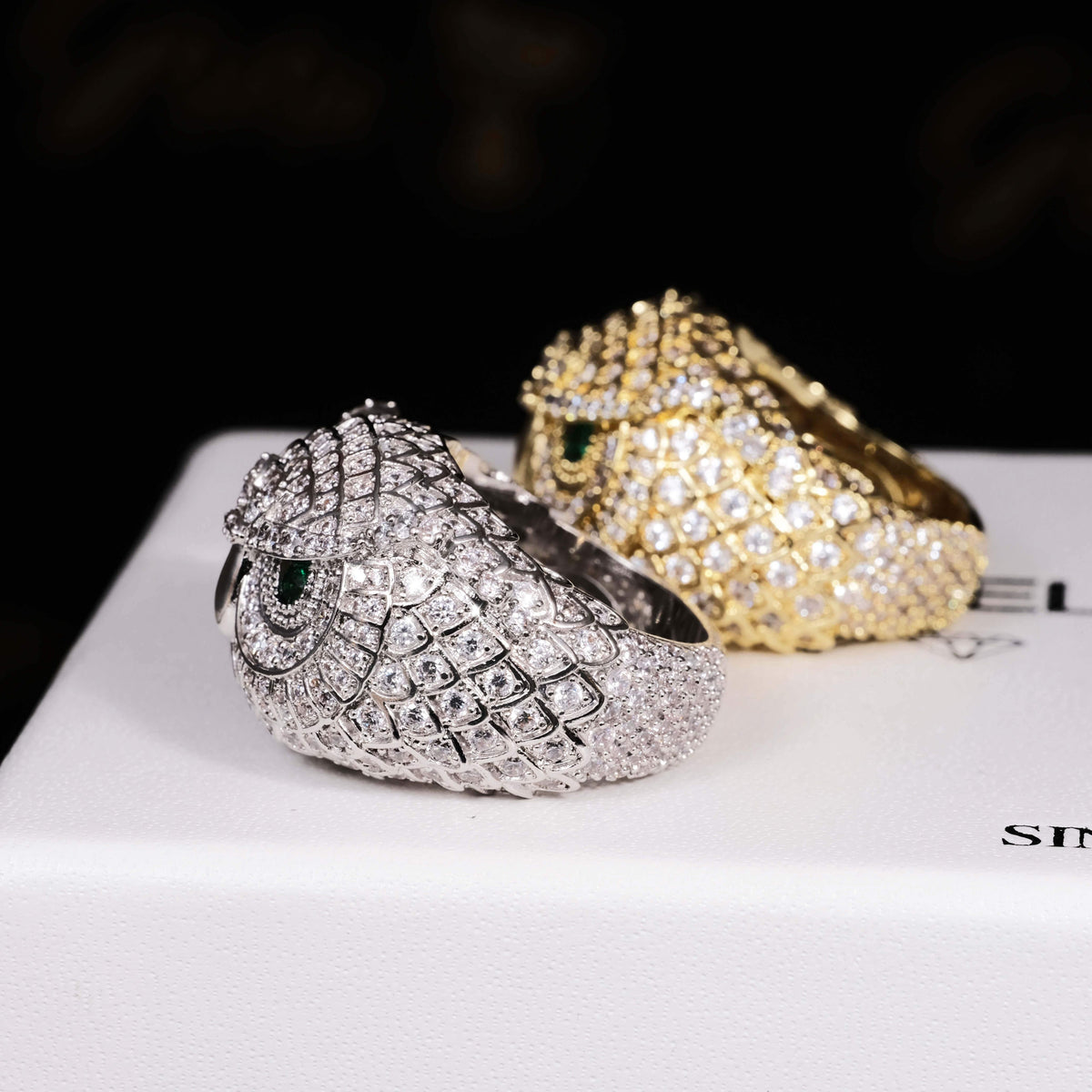 Iced Owl Ring
