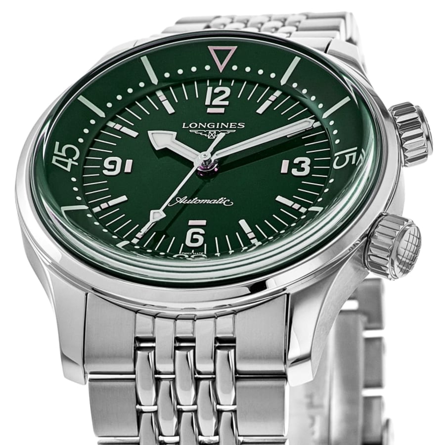 Longines Legend Diver Automatic Green Dial Steel Men's Watch L3.764.4.06.6