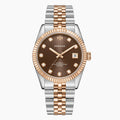 DORADO Rose Two Tone Timeless Watch - Chocolate