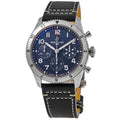 Breitling Classic Avi Chronograph 42 Tribute to Vought F4U Corsair Blue Dial Leather Strap Men's Watch A233801A1C1X1