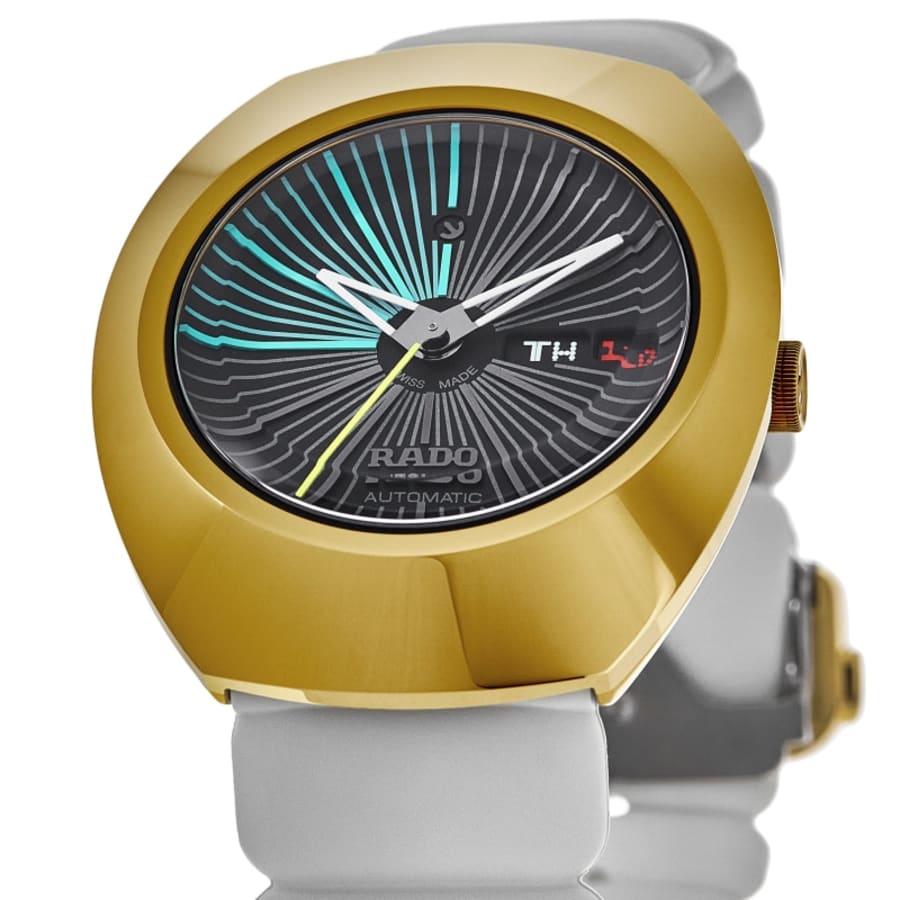 Rado DiaStar Original X Tej Chauhan Special Edition Black Dial Rubber Strap Men's Watch R12165155