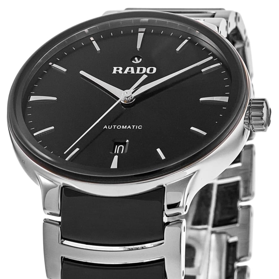 Rado Centrix Automatic Black Dial Ceramic & Stainless Steel Men's Watch R30018152