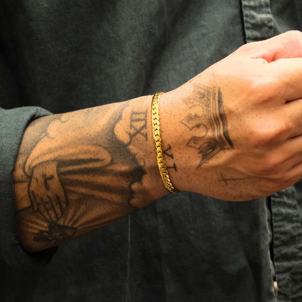 Miami Cuban Link Bracelet (Gold) - 5mm