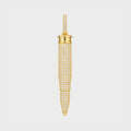 Iced Bullet Pendant (Gold)