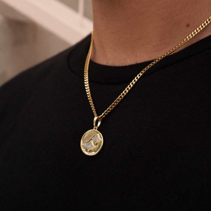GLD Stars Coin Pendant
