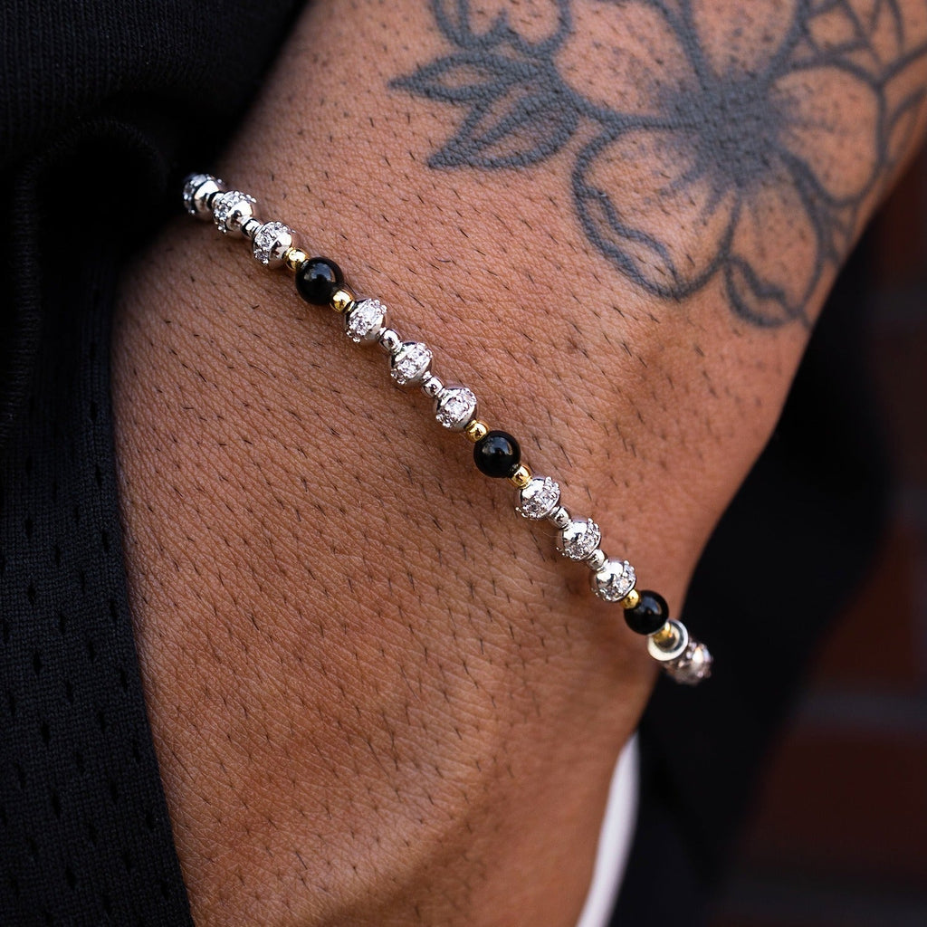 Sphere Iced Beaded Bracelet
