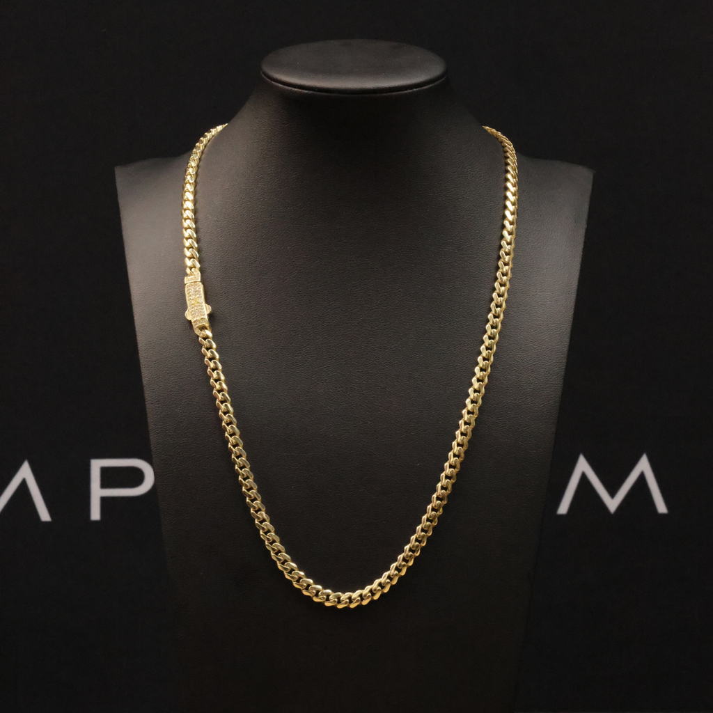 Solid Gold Cuban Link Chain - 5mm