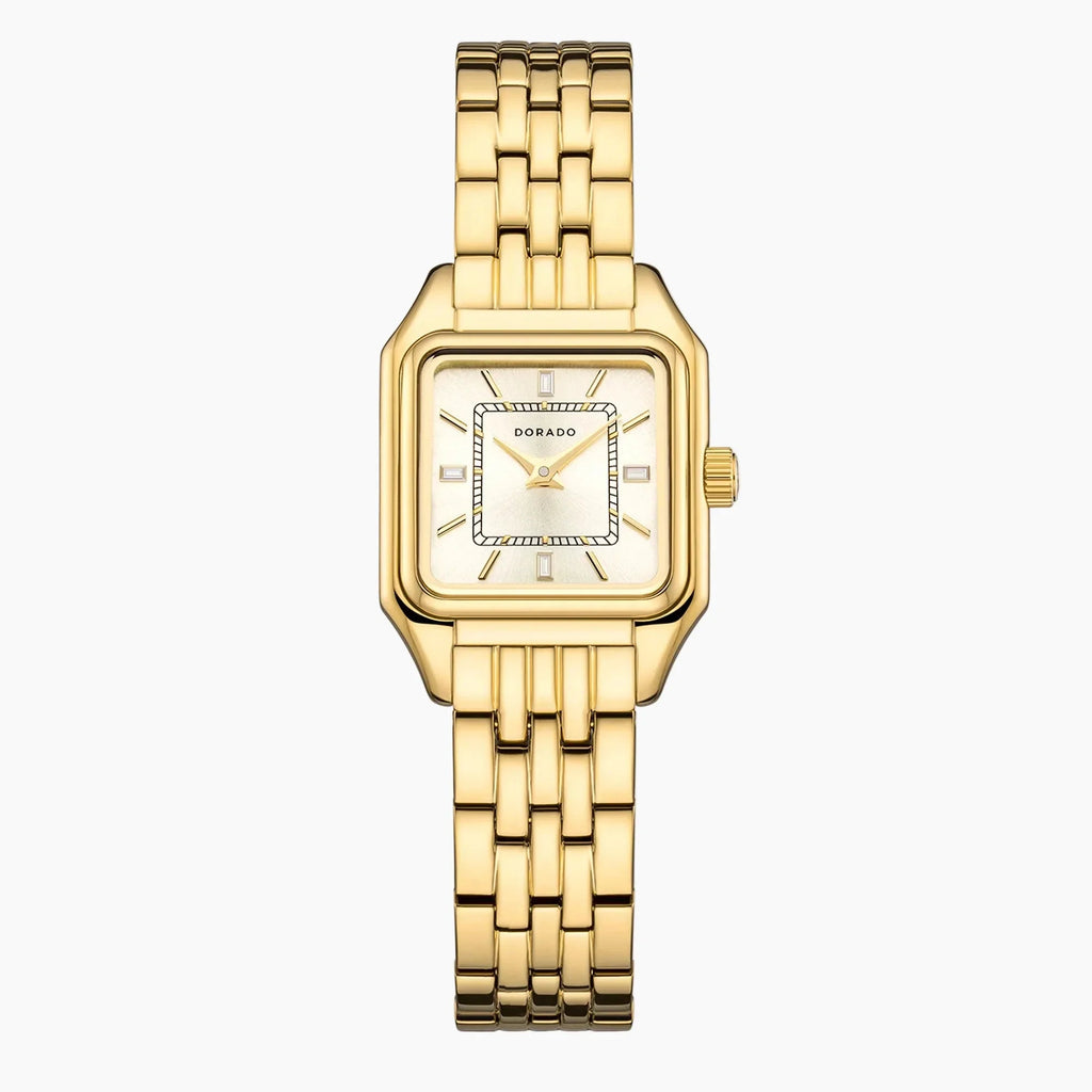 DORADO Satin Square Watch - Gold