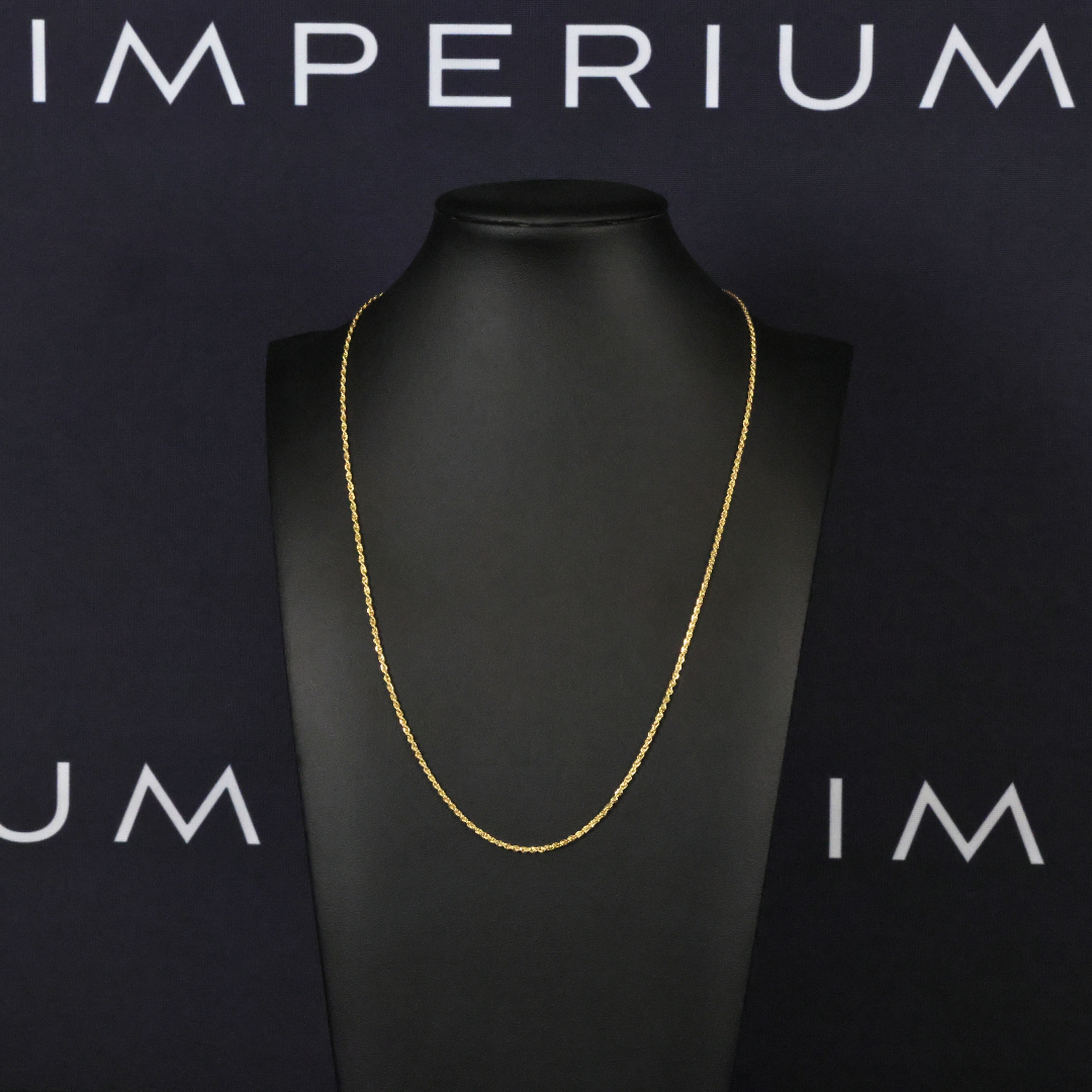 Solid Gold Rope Chain - 1.5mm