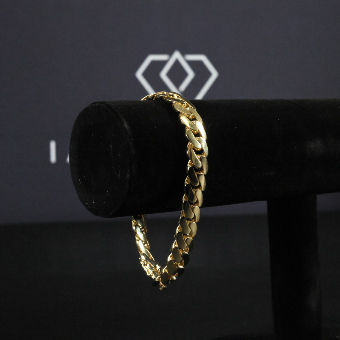 Solid Gold Miami Cuban Link Bracelet - 12mm