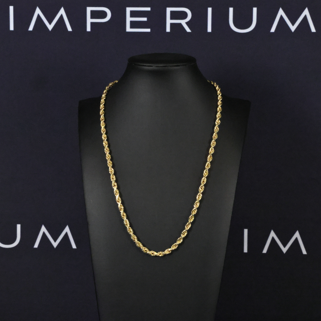 Solid Gold Rope Chain - 5mm