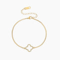 Iced Lucky Bracelet w/ Cuban Chain