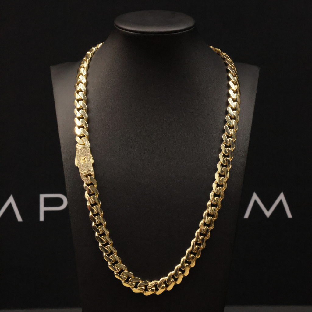 Solid Gold Cuban Link Chain - 11mm