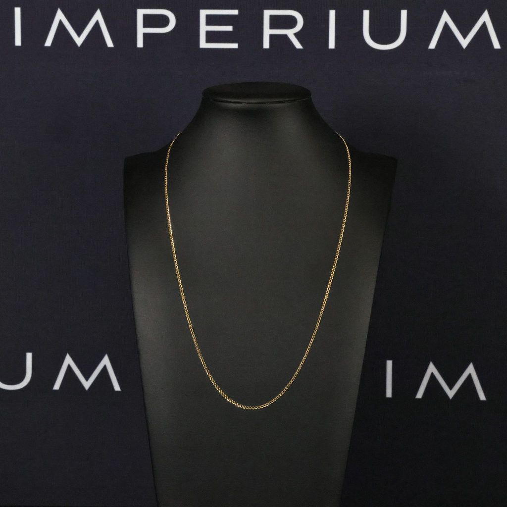 Solid Gold Italian Curb Link Chain - 2mm