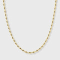 Women's Oval Bead Chain (Gold) - 2.5mm