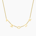 Sideways Initials Necklace