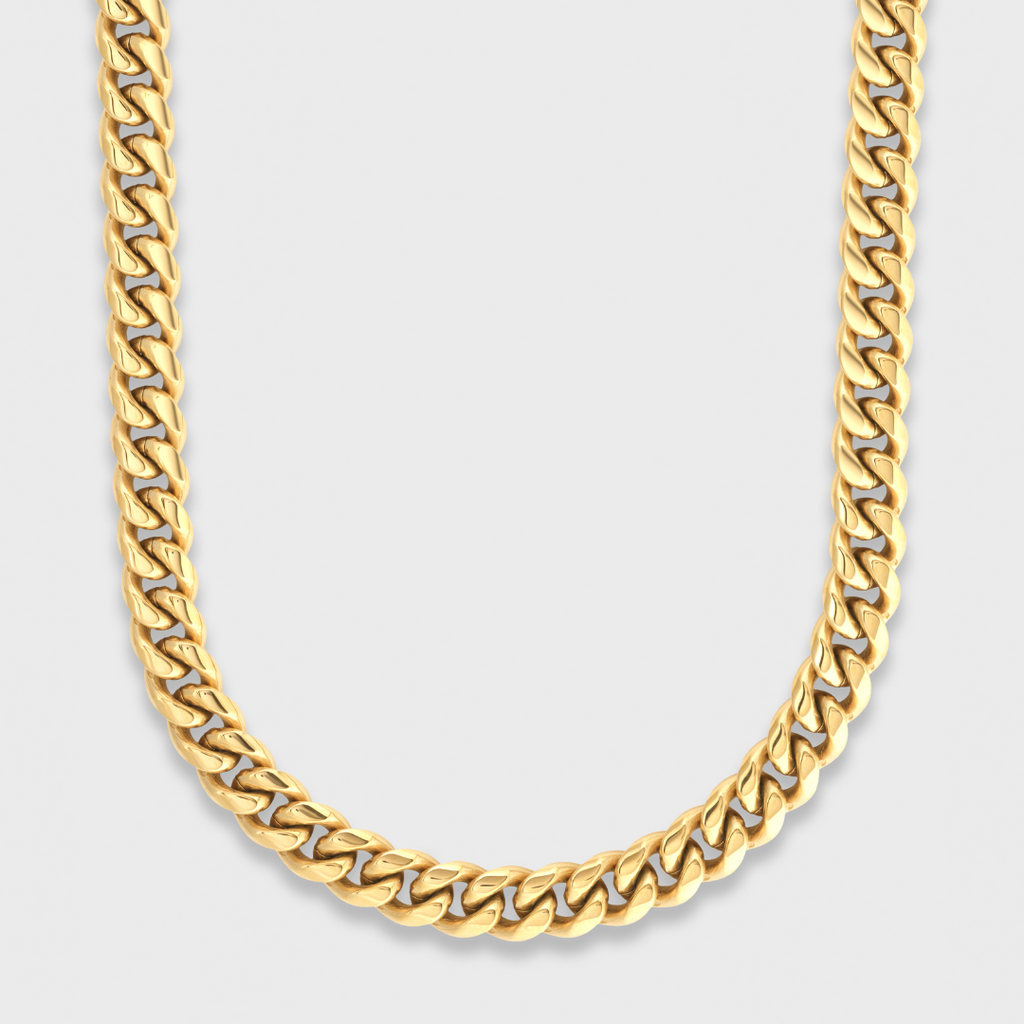 Women's Cuban Chain (Gold) - 8mm