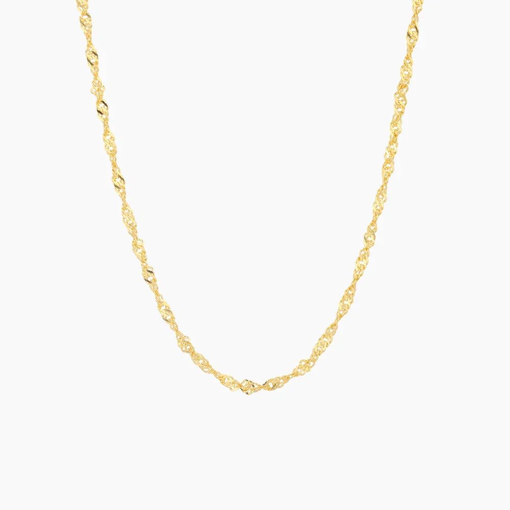 Singapore Chain Necklace - 2mm