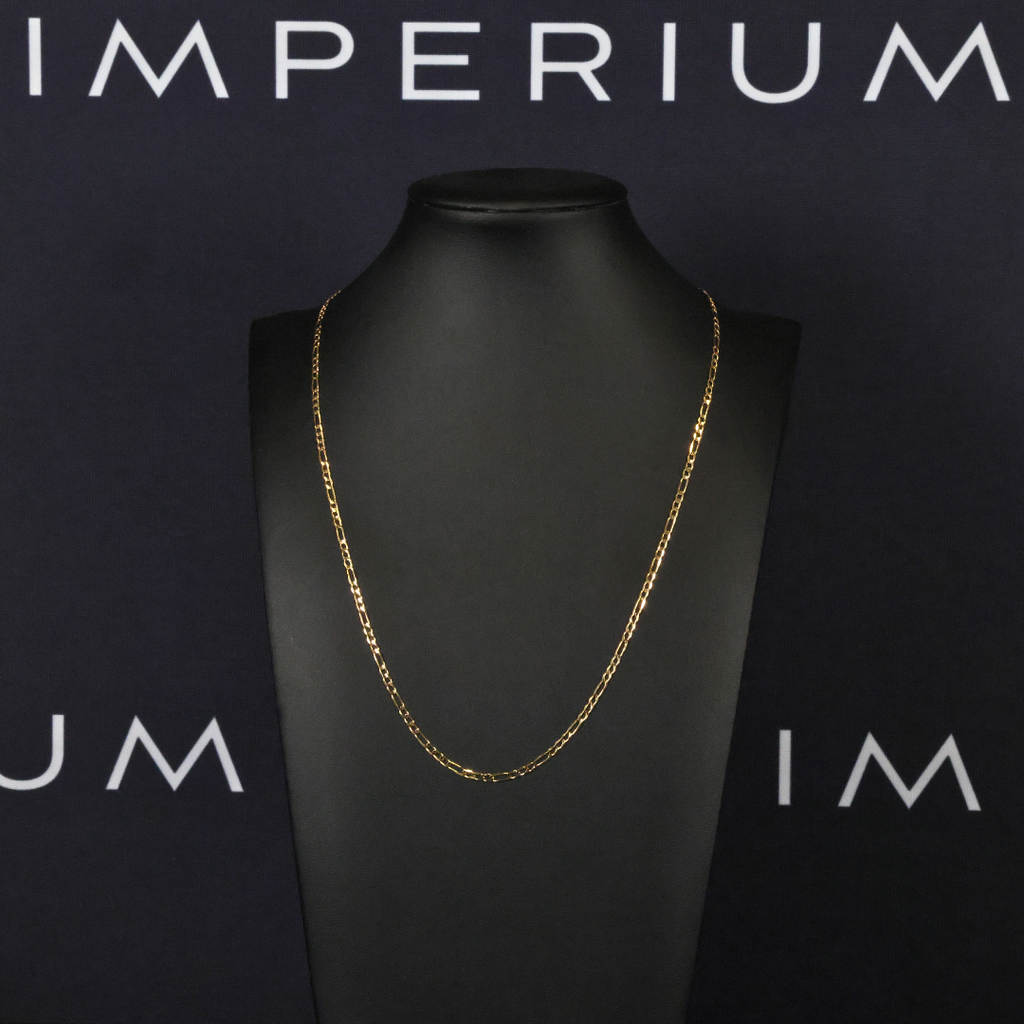 Solid Gold Figaro Chain - 2.5mm