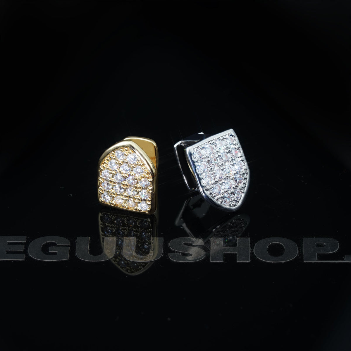 Gold-Plated Grillz Bar Iced Edition  Single