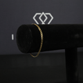 Solid Gold Italian Curb Link Bracelet - 3mm