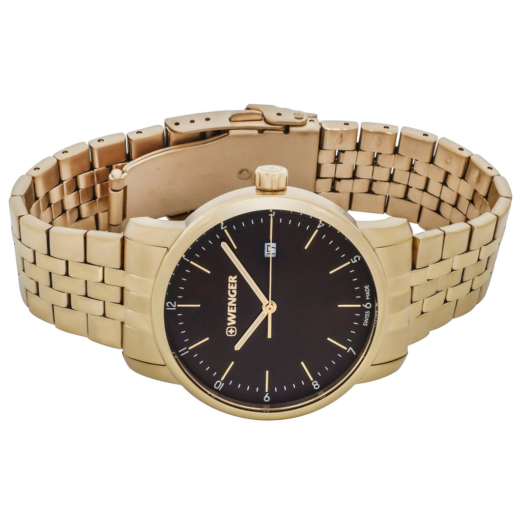 WENGER SWISS ARMY Men's Urban Classic 42mm Brown Dial Watch 01.1741.131