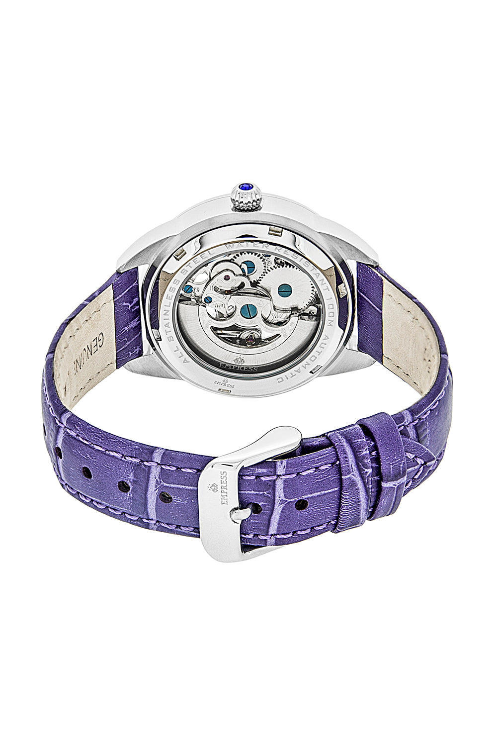 Godiva Automatic MOP Leather-Band Watch