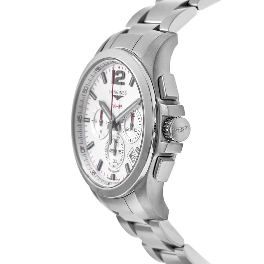 Longines Conquest V.H.P. Chronograph Silver Dial Steel  Men's Watch L3.717.4.76.6