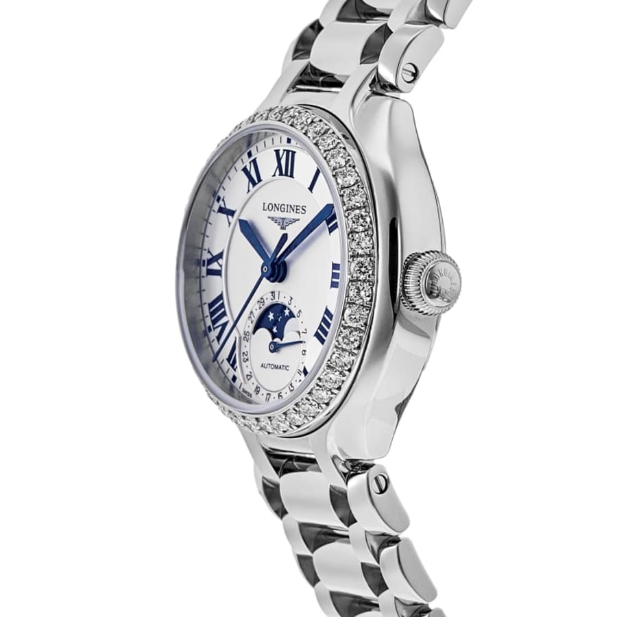 Longines Primaluna Moonphase Custom Diamond  34mm Women's Watch L8.126.4.71.6-CD