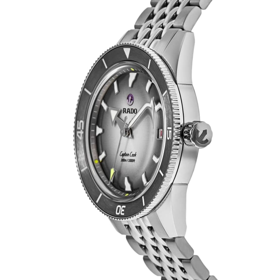 Rado Captain Cook X Tennis Limited Edition Rhodium Dial Steel Men's Watch R32222108