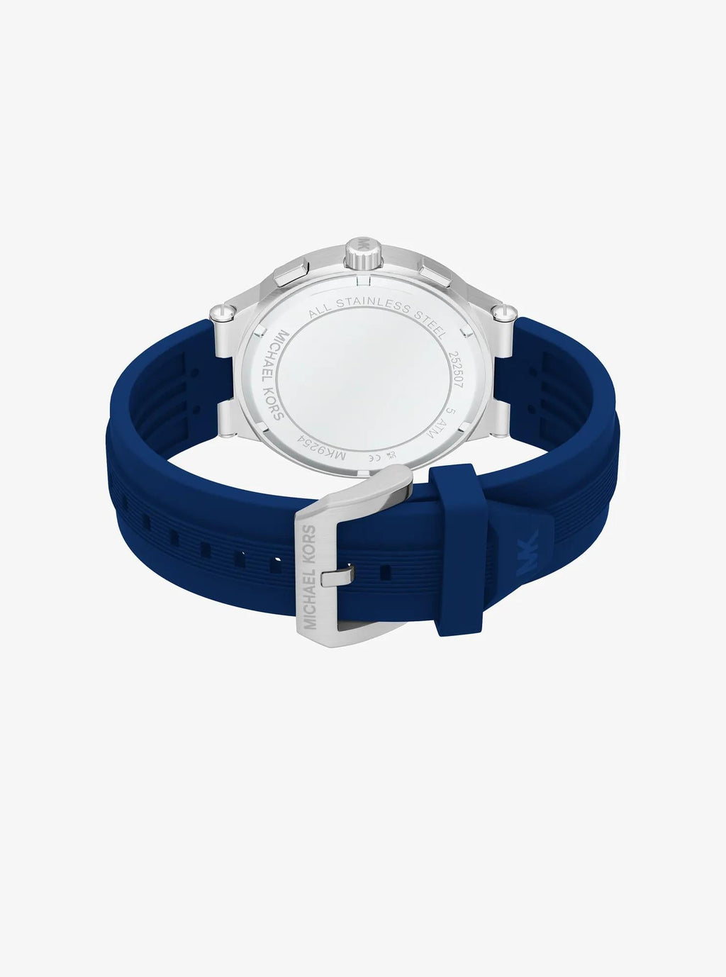 Oversized Billie Silver-Tone and Silicone Watch