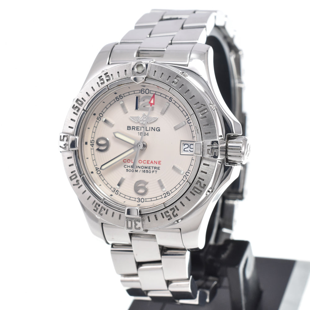Breitling Colt Oceane Chronometre Quartz Stainless Steel With Diamond Bezel Watch (Pre-Owned)