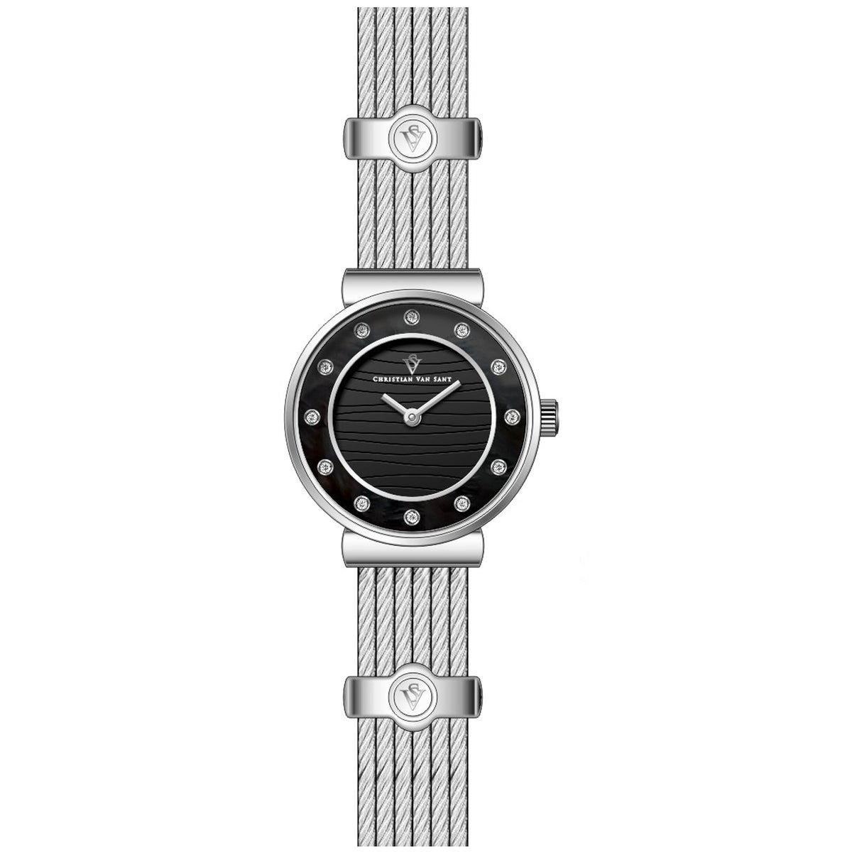 Christian Van Sant Women's Cavo Black Dial Watch