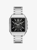 Hayes Oversized Silver-Tone Sport Watch