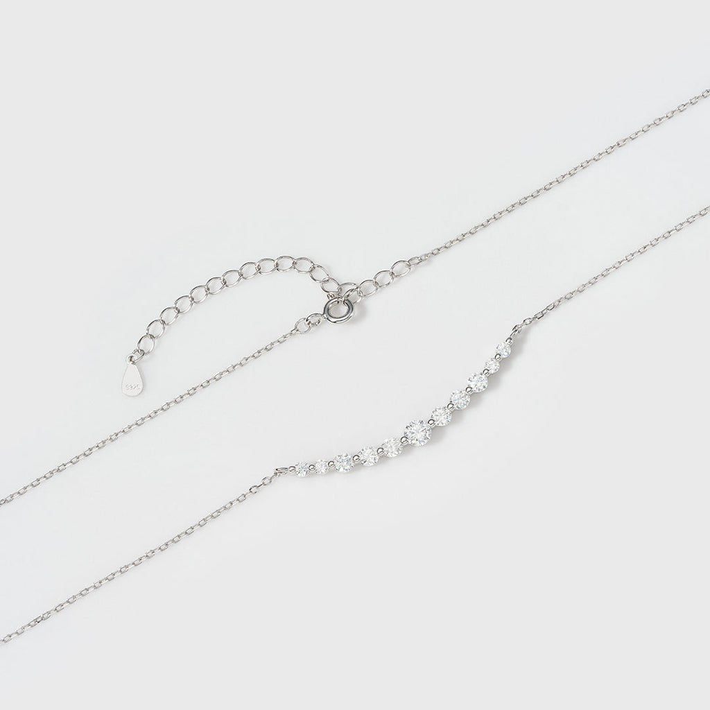 Moissanite Aurora Necklace (Silver)