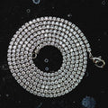 20" Micro Tennis Necklace in White Gold