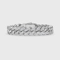 Iced Cuban Bracelet (Silver) - 12mm