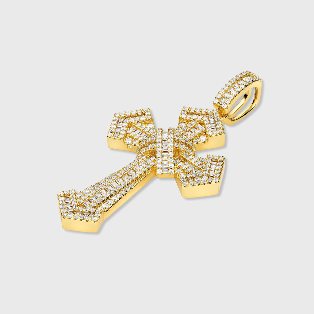 Arrow Cross Pendant (Gold)