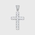 Cross Pendant - Princess Diamond Cut (Silver)