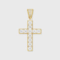 Cross Pendant - Princess Diamond Cut (Gold)