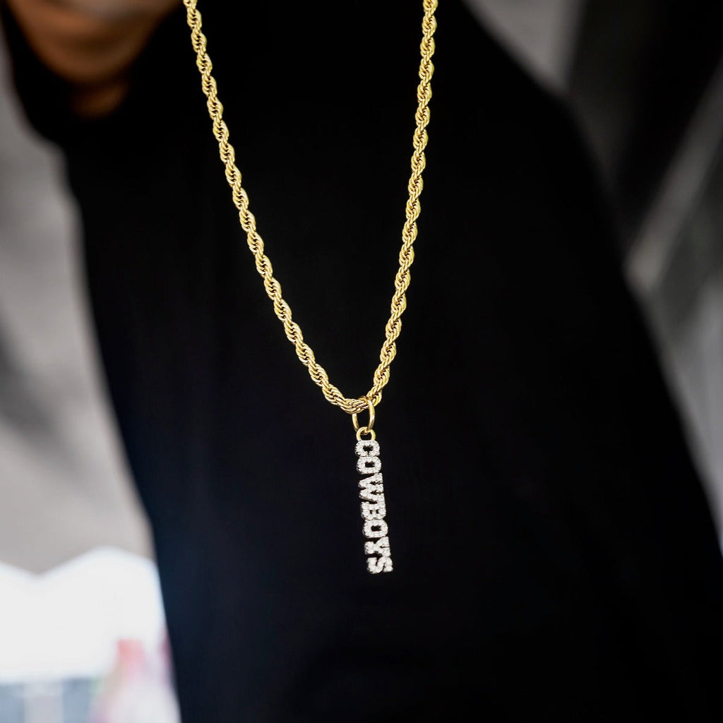 Dallas Cowboys Official NFL Wordmark Pendant