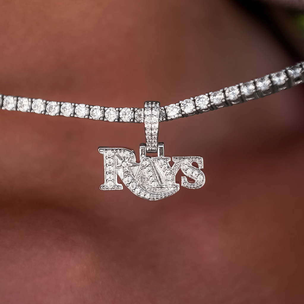 Tampa Bay Rays Official MLB Micro Logo Pendant