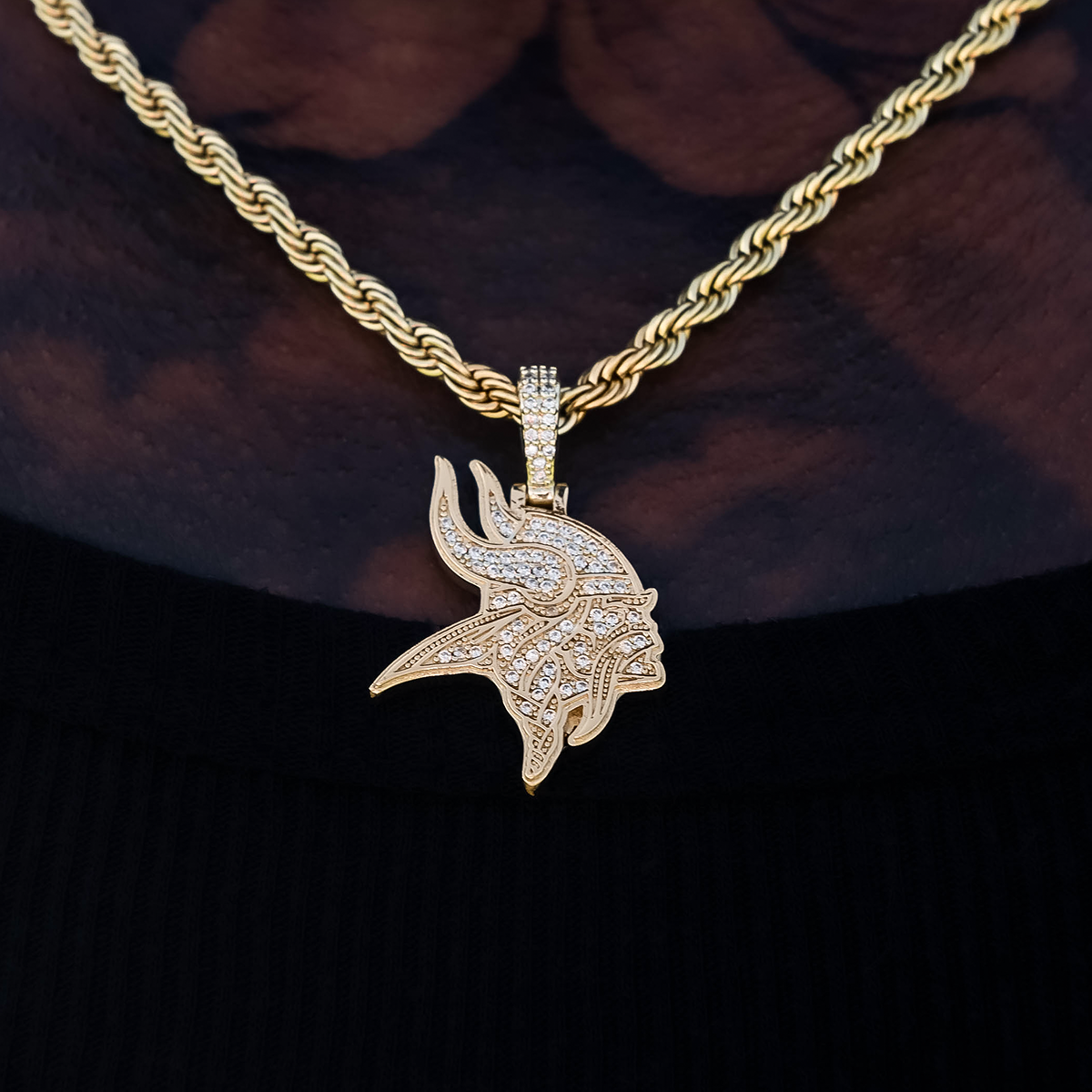 Minnesota Vikings Official NFL Micro Logo Pendant