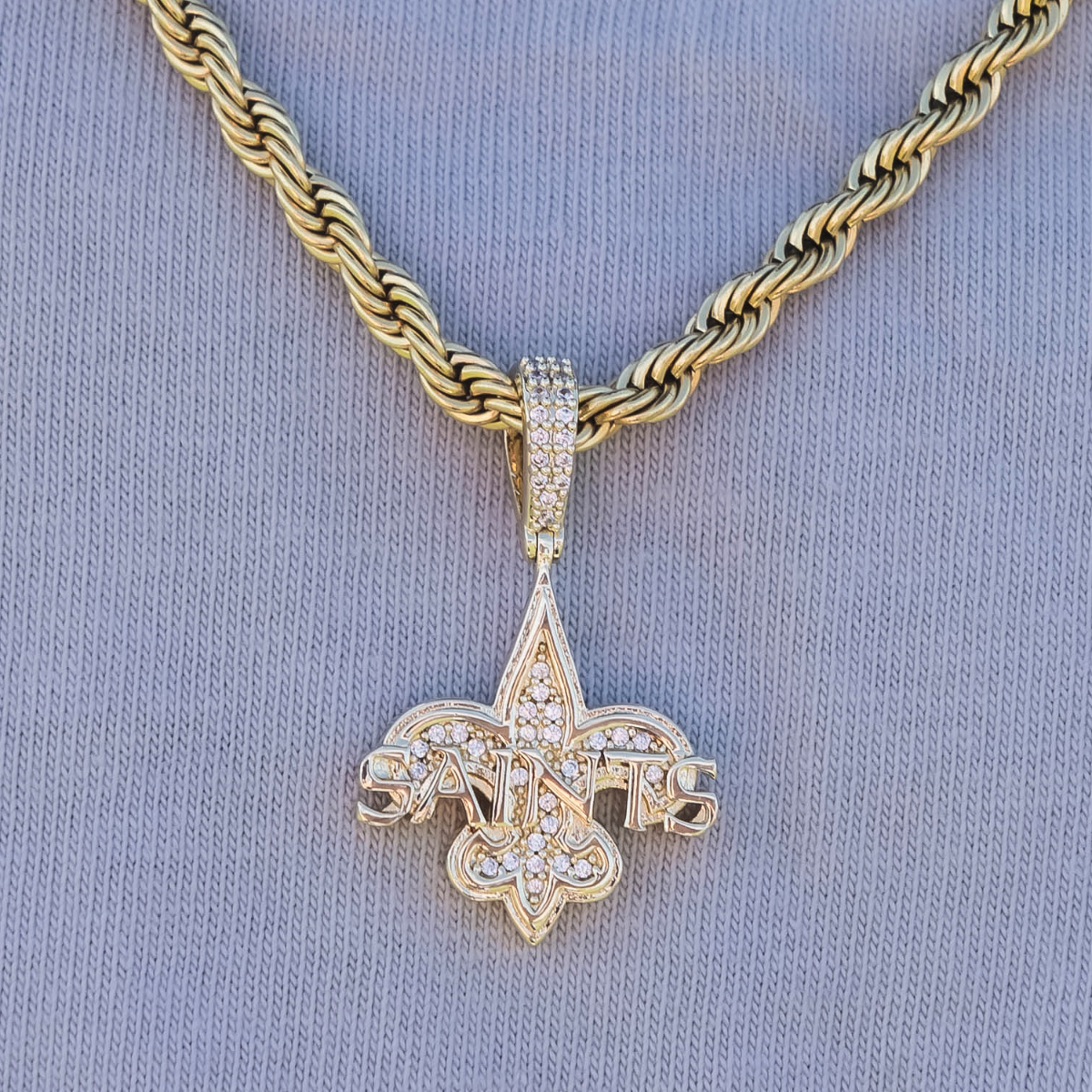 New Orleans Saints Official NFL Micro Logo Pendant