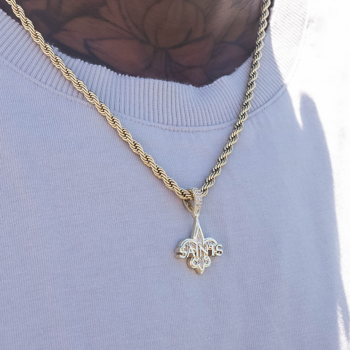 New Orleans Saints Official NFL Micro Logo Pendant