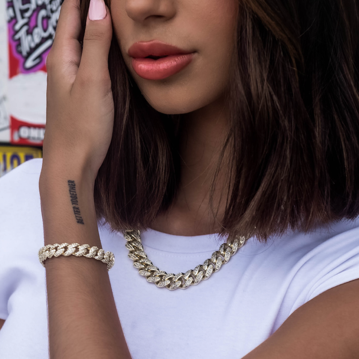 GLD Diamond Cuban Link Necklace in Yellow Gold- 12mm