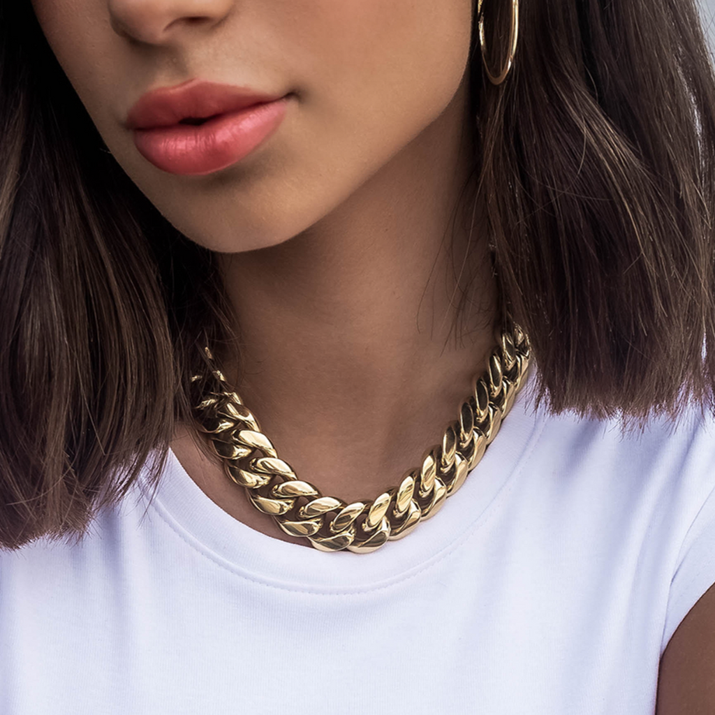 GLD GLD Signature Cuban in Yellow Gold- 19mm